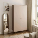 Lookway Kleiderschrank, Cappuccino, Holzwerkstoff, 87x212x41 cm, Schlafzimmer,