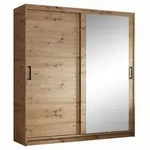 Beautysofa Schwebet&uuml;renschrank, Eiche Artisan, Holzwerkstoff, 7 F&auml;cher,...