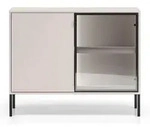 Selsey Sideboard, Taupe, Metall, 4 F&auml;cher, Rechteckig, 107x86x40 cm,...
