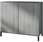 Vladon Kommode, Anthrazit, Holzwerkstoff, 92.5x83.5x35 cm, Wohnzimmer, Kommoden...