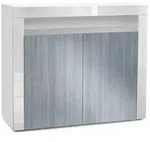 Vladon Kommode, Anthrazit, Wei&szlig;, Holzwerkstoff, 108x92x40 cm, Wohnzimmer,...