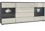 Vladon Sideboard, Creme, Holzwerkstoff, 166.5x75.5x35 cm, Wohnzimmer, Kommoden &