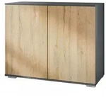 Vladon Kommode, Eiche, Holzwerkstoff, 92.5x75.5x35 cm, Wohnzimmer, Kommoden &
