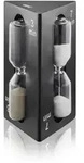 Gefu Sanduhr Sando, Schwarz, Glas, Naturmaterialien, 6.1x10.1x6 cm, Dekoration,