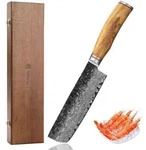Wakoli Nakirimesser, Braun, Holz, Metall, Echtholz,Olivenholz, 31 cm, Kochen,
