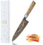 Zayiko Chefmesser, Ahorn, Holz, Metall, Echtholz, 33 cm, Kochen, K&uuml;chenmesser