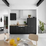 Nobilia K&uuml;chenleerblock Touch, Schwarz, Eiche, Holzwerkstoff, 3 Schublade(n)