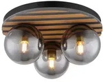 Globo Lighting Deckenleuchte, Schwarz, Glas, 39x20x39 cm, Lampen & Leuchten,