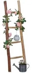 Relaxdays Dekoleiter, Hellbraun, Holz, 35x116x4.5 cm, Badaccessoires, Duschzubeh&ouml;r,