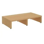 CARO-M&ouml;bel Monitorst&auml;nder, Buche, Holzwerkstoff, Mode, 50x10x27 cm,...