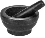 Intirilife M&ouml;rser, Schwarz, Stein, 16x7.5x16 cm, Kochen, K&uuml;chenhelfer,...