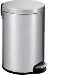 Proregal M&uuml;lleimer, Silber, Metall, Rund, 24.8x40x32.5 cm, K&uuml;chen,