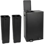 Svita M&uuml;lltrennsystem, Schwarz, Metall, 47x72x32 cm, K&uuml;chen, K&uuml;chenausstattung,