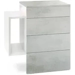 Vladon Nachttisch, Hellgrau, Holzwerkstoff, 60x63x36 cm, Schlafzimmer,...
