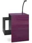 Vladon Nachttisch, Brombeere, Holzwerkstoff, 60x63x36 cm, Schlafzimmer,...