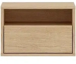 Selsey Nachttisch, Beige, Holzwerkstoff, 2 F&auml;cher, 1 Schubladen, Rechteckig,