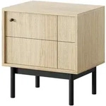 Masseno Nachttisch, Eiche, Holzwerkstoff, 53.5x56.5x39 cm, Schlafzimmer,...