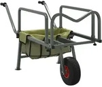 vidaXL Angelwagen, Gr&uuml;n, Metall, Rechteckig, 55x72x145 cm, Gartenzubeh&ouml;r,