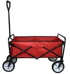 Monstershop Gartenwagen, Rot, Metall, 53x113x98 cm, Gartenzubeh&ouml;r, Gartenpflege