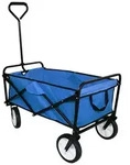 Monstershop Gartenwagen, Blau, Metall, 53x113x98 cm, Gartenzubeh&ouml;r,...