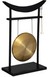 Atmosphera Createur d ́interieur Deko-Gong, Schwarz, Metall, 24x69.5x48 cm,