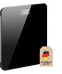 Intirilife K&ouml;rperwaage, Schwarz, Glas, 26x1x26 cm, Badaccessoires, Personenwaagen