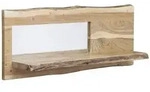 Massivmoebel24 Wandregal, Natur, Holz, Echtholz,Akazie, 101x38x22 cm,...