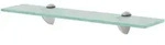 vidaXL Wandboard, Transparent, Glas, Rechteckig, 50x0.8x10 cm, Wohnzimmer, Regale,