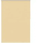 vidaXL Verdunkelungsrollo, Beige, Textil, F&uuml;llung: Polyester, Rechteckig,...