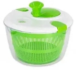 Intirilife Salatschleuder, Gr&uuml;n, Kunststoff, 21 cm, Kochen, K&uuml;chenhelfer,