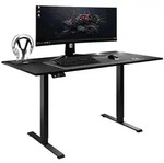 Lookway Schreibtisch, Schwarz, Holzwerkstoff, 140x69.5x70 cm, Arbeitszimmer,
