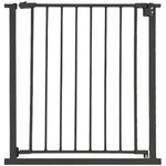 Relaxdays Treppenschutzgitter, Schwarz, Kunststoff, Metall, 80x1 cm,