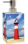 Sanilo Seifenspender, Blau, Kunststoff, 7x15x7 cm, Badaccessoires,