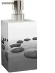 Sanilo Seifenspender, Grau, Kunststoff, 7x15x7 cm, Badaccessoires,