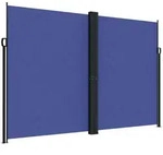 furnicato Seitenmarkise, Blau, Textil, Rechteckig, 1000x220x1000 cm, Sonnen- &