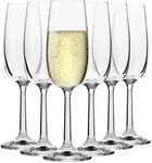 Krosno Glass Sektgl&auml;ser,, Transparent, Glas, 0.17 L, Hergestellt in Europa,...