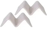 Creatable Servierschalenset Streat Food, Creme, Keramik, 2-teilig, organisch,
