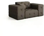 Fun M&ouml;bel Sessel, Braun, Textil, 121x78x96 cm, Wohnzimmer, Sessel,...