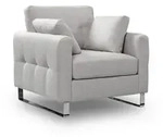 Mid.you Sessel Hera, Hellgrau, Metall, 93x92x94 cm, Wohnzimmer, Sessel, Sonstige