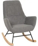 MCW Schaukelstuhl, Anthrazit, Holz, 67x92x85 cm, Wohnzimmer, Sessel,...