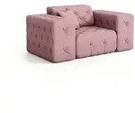 Fun M&ouml;bel Sessel, Pink, Textil, 121x78x96 cm, Wohnzimmer, Sessel, Polstersessel
