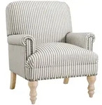 Mid.you Ohrensessel Jaya, Beige, Holz, Metall, Textil, 76x89x73 cm, gepolsterte