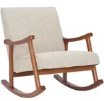 CLP Schaukelstuhl, Creme, Holz, 67x82x92 cm, Wohnzimmer, Sessel, Schaukelst&uuml;hle