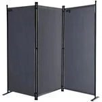 Quick Star Paravent, Grau, Metall, 165x170 cm, Sonnen- & Sichtschutz,...