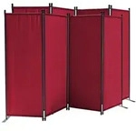 Quick Star Paravent, Rot, Metall, 220x170 cm, Sonnen- & Sichtschutz, Sichtschutz