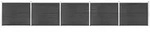 vidaXL Gartenzaun,, Grau, Kunststoff, 872x146 cm, Sonnen- & Sichtschutz,...