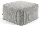 icon Sitzpouf, Hellgrau, Textil, Quadratisch, 42x24x42 cm, Hergestellt in