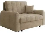 Mirjan24 Schlafsofa, Hellbraun, Metall, 2-Sitzer, 148x85x98 cm, Wohnzimmer,...
