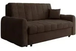 Mirjan24 Schlafsofa, Braun, Metall, 4-Sitzer, 188x85x98 cm, Wohnzimmer, Sofas &