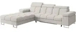 Altdecor Ecksofa, Hellgrau, Textil, 4-Sitzer, 271x203 cm, Wohnzimmer, Sofas &